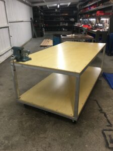 a Heavy Duty Flush Frame worktable